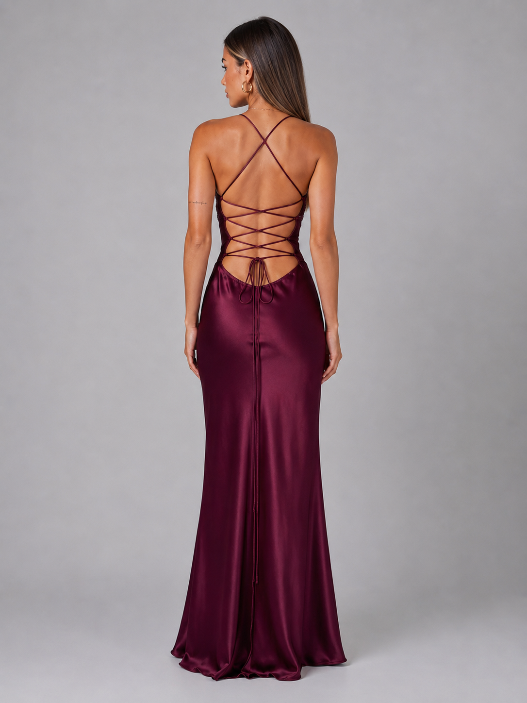 Pearl Beaded Satin Feel Maxi Dress Evening Women
