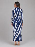 Striped Twist Knot Midi Shirt Dress Summer Women