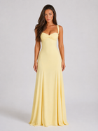 Sweetheart Neck Maxi Dress Wedding Guest