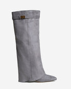 Siena | Grey Suede Knee High Boots