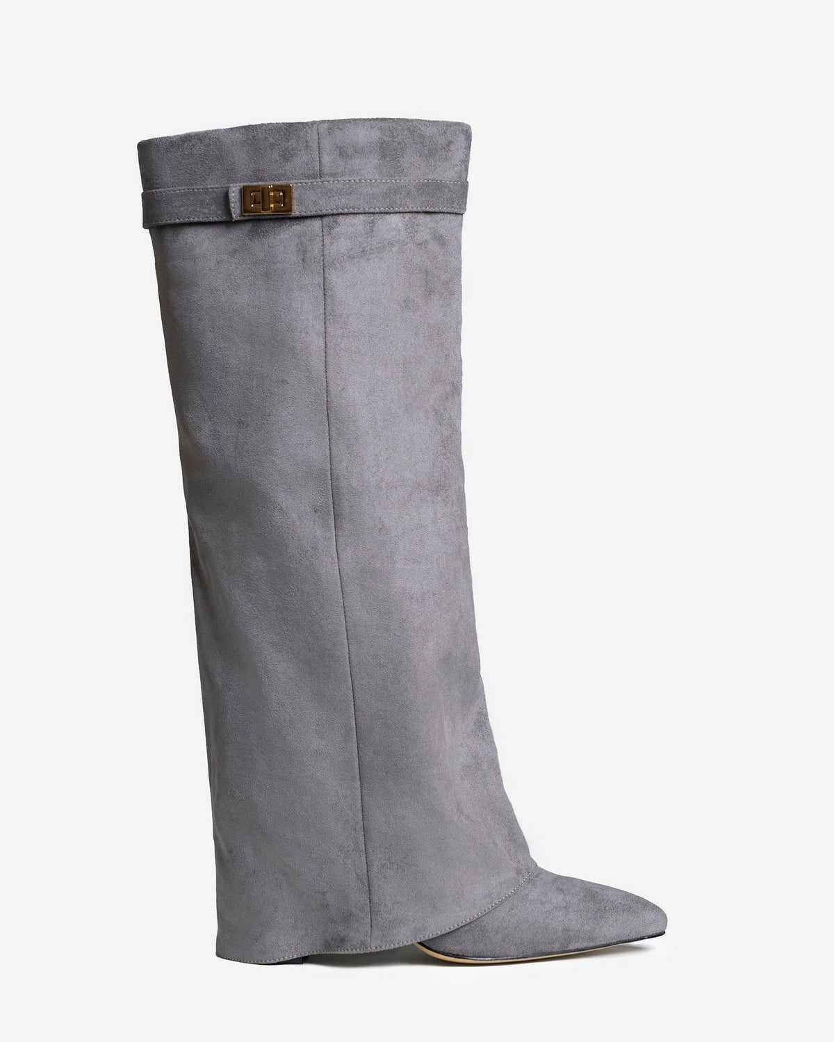 Siena | Grey Suede Knee High Boots