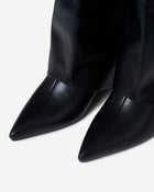 Arden | Black Convertible Knee High & Ankle Boots