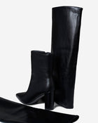 Arden | Black Convertible Knee High & Ankle Boots