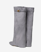 Siena | Grey Suede Knee High Boots