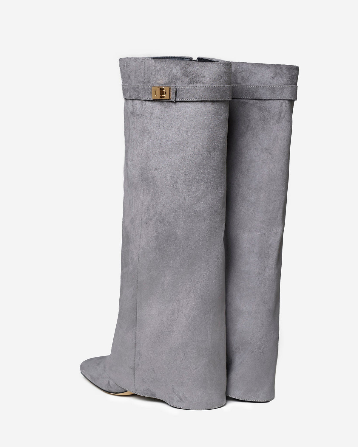 Siena | Grey Suede Knee High Boots