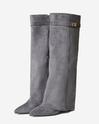 Siena | Grey Suede Knee High Boots