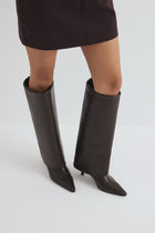 Elise | Dark Brown Classic Leather Boots