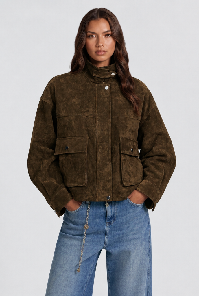 Linnea | Oversized Suede Jacket