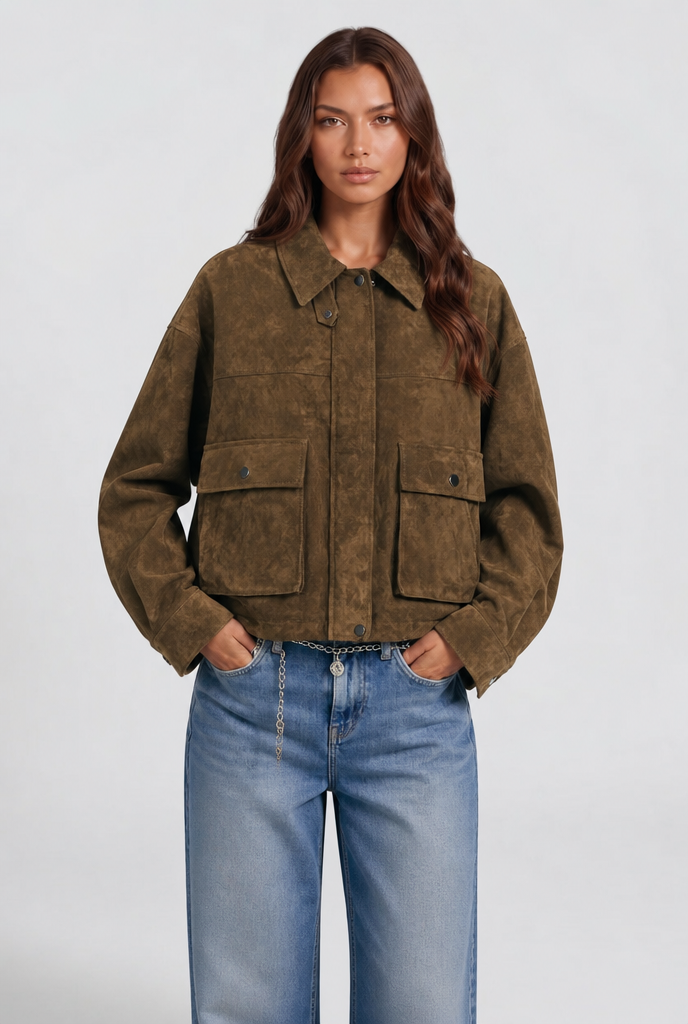 Linnea | Oversized Suede Jacket