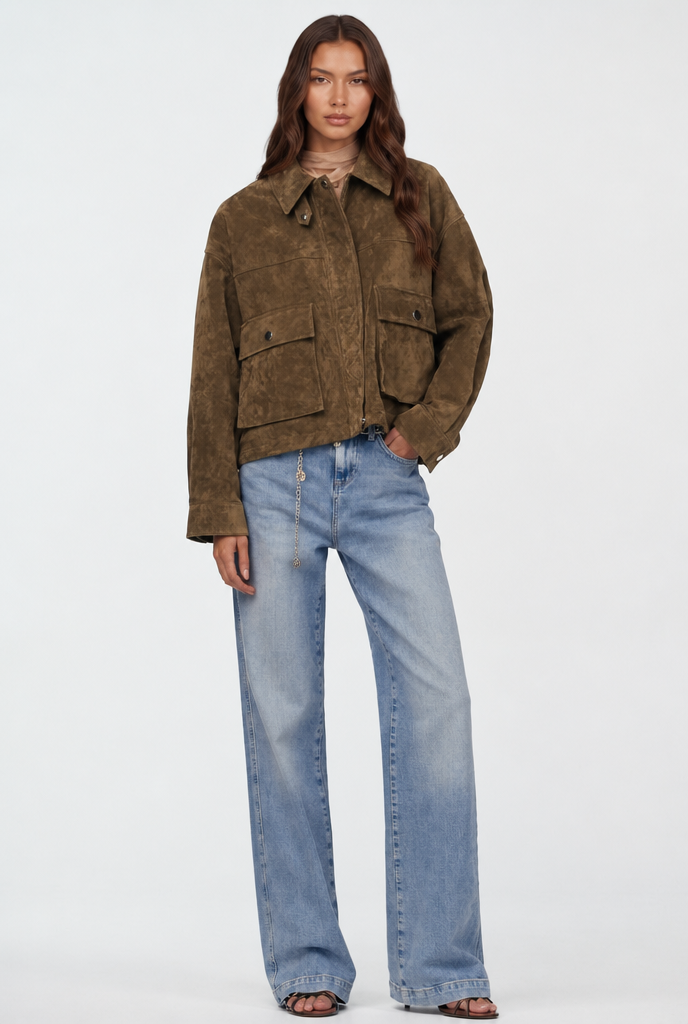 Linnea | Oversized Suede Jacket
