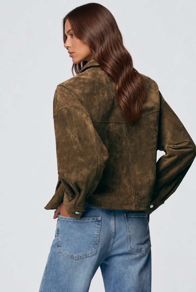 Linnea | Oversized Suede Jacket