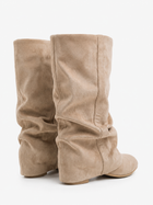 Serena | Beige Slouchy Suede Boots