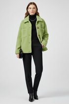 Women’s Fleece Jacket with Buttons and Generous Pockets