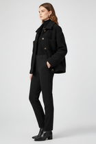 Women’s Fleece Jacket with Buttons and Generous Pockets