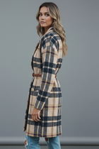 Women’s Long Coat with Buttons and Lapel
