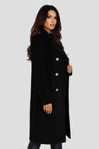 Women’s Long Coat with Double Buttons and