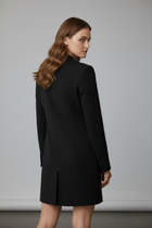 Elara | Woven Longline Blazer Coat