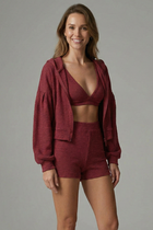 Women’s Three Piece Set with Hooded Jacket and Shorts