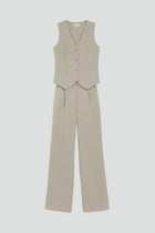 Women’s Two Piece Outfit V Neck Waistcoat