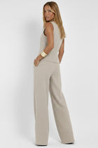 Women’s Two Piece Outfit V Neck Waistcoat