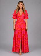 Floral Puff Sleeve Maxi Dress Summer Women