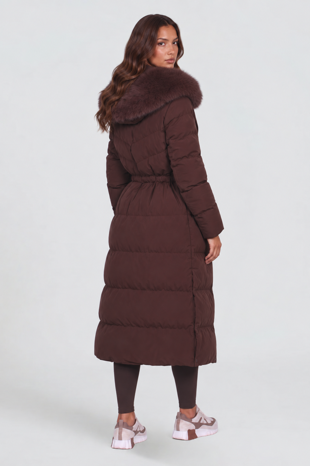 Liora | Longline Fur Hooded Coat