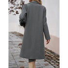 Women's Longline Tailored Coat with Turndown Collar