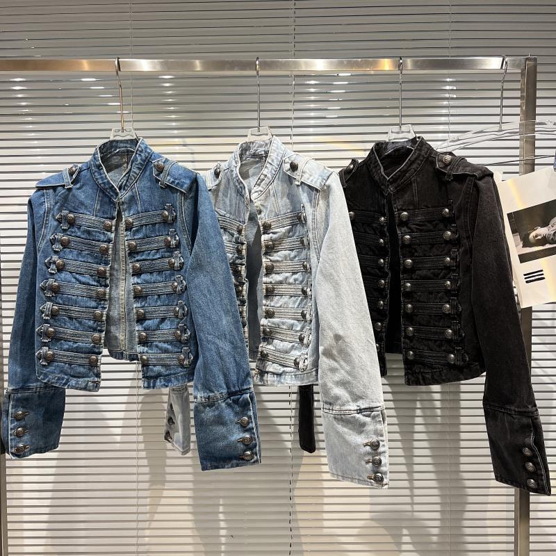 Vera | Embellished Cropped Denim Jacket