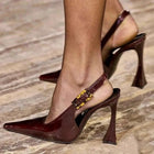 Elyse | Elegant Pointed Toe Slingback Heels for Women