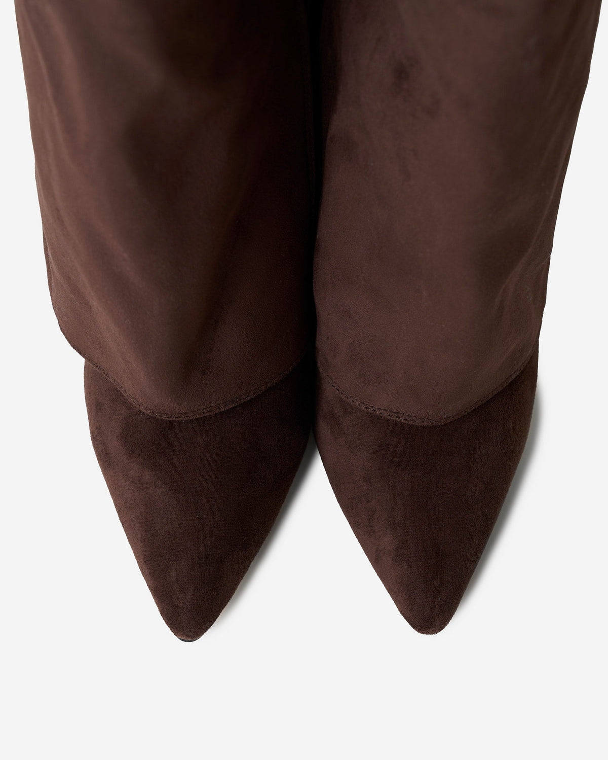 Margot | Dark Brown Suede Knee High Boots