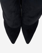 Delphine | Black Suede Knee High Boots