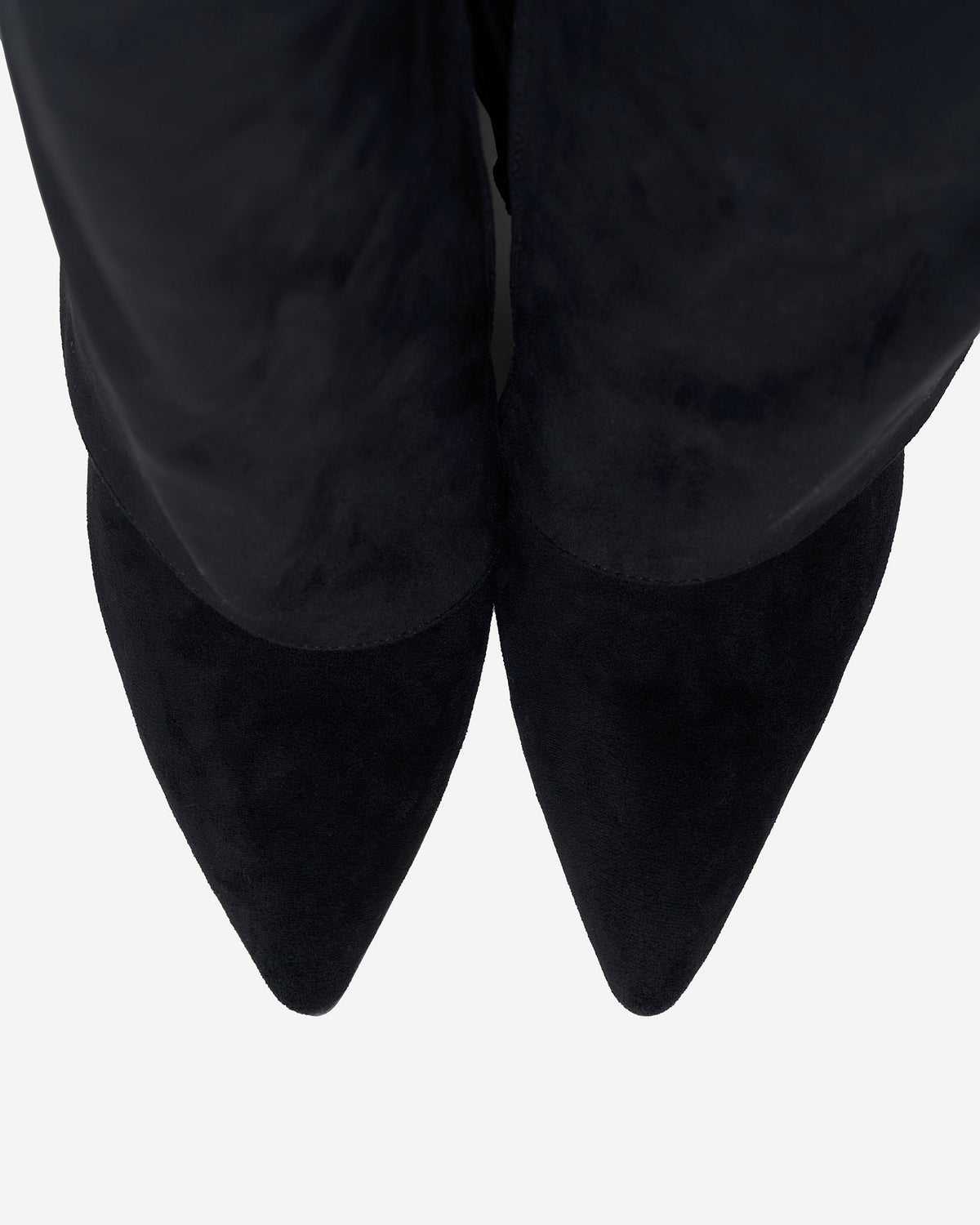 Delphine | Black Suede Knee High Boots