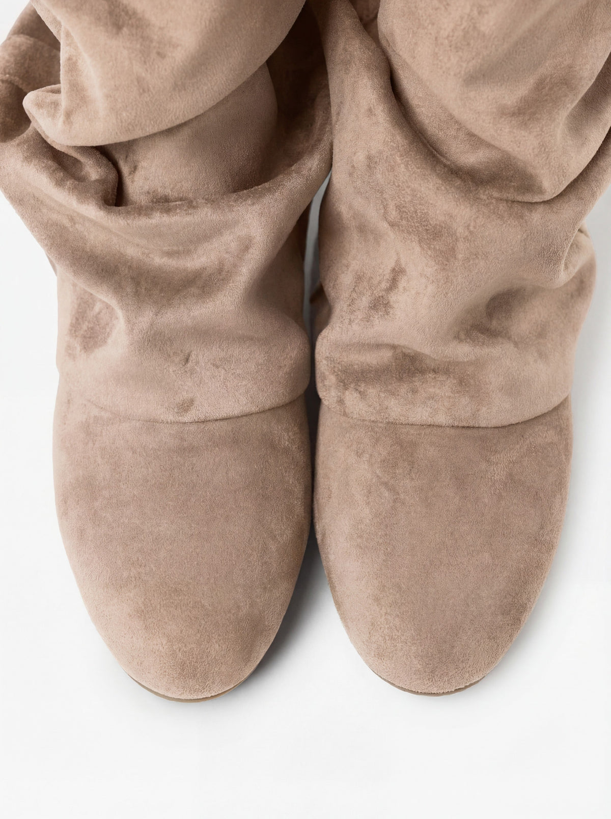 Serena | Beige Slouchy Suede Boots