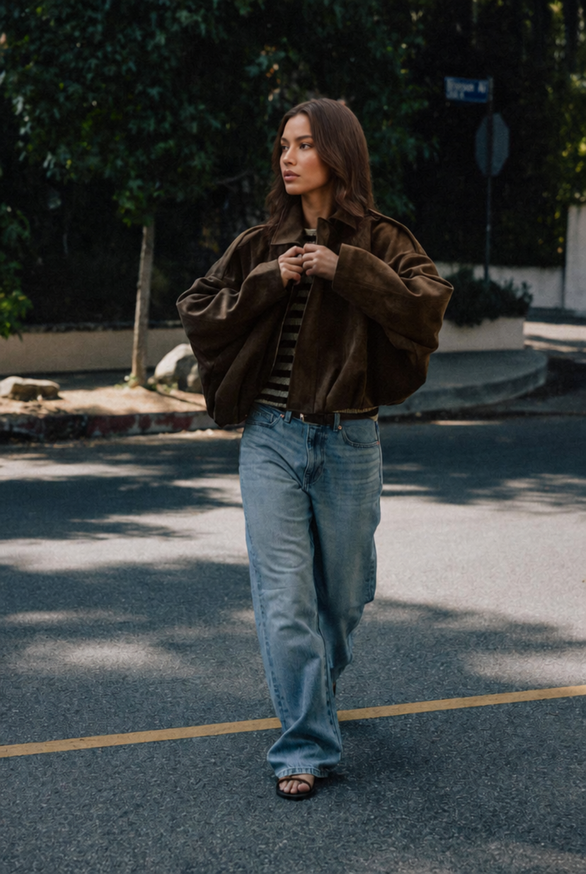 Ottilie | Oversized Suede Jacket