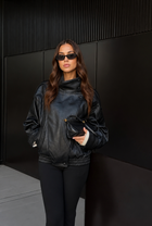 Simone | Oversized Leather Jacket