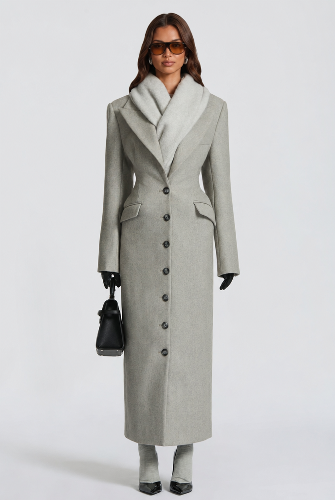 Genevieve | Tailored Longline Wool Coat