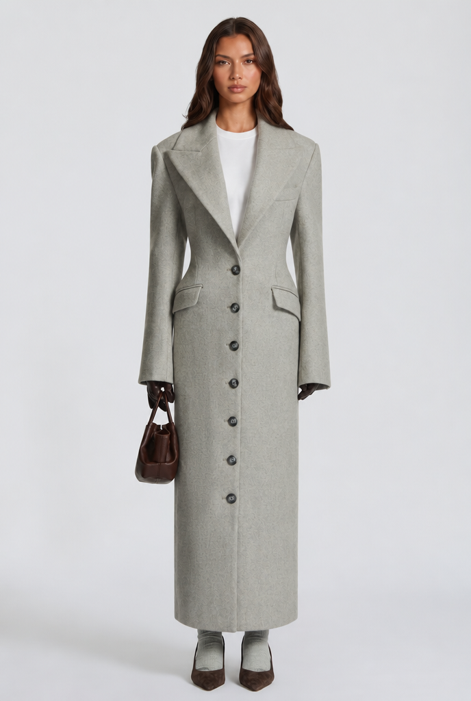 Genevieve | Tailored Longline Wool Coat