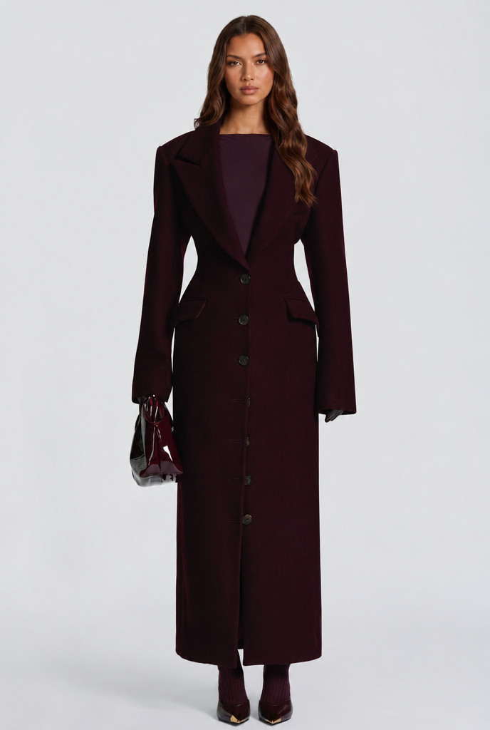 Genevieve | Tailored Longline Wool Coat