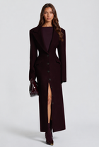 Genevieve | Tailored Longline Wool Coat
