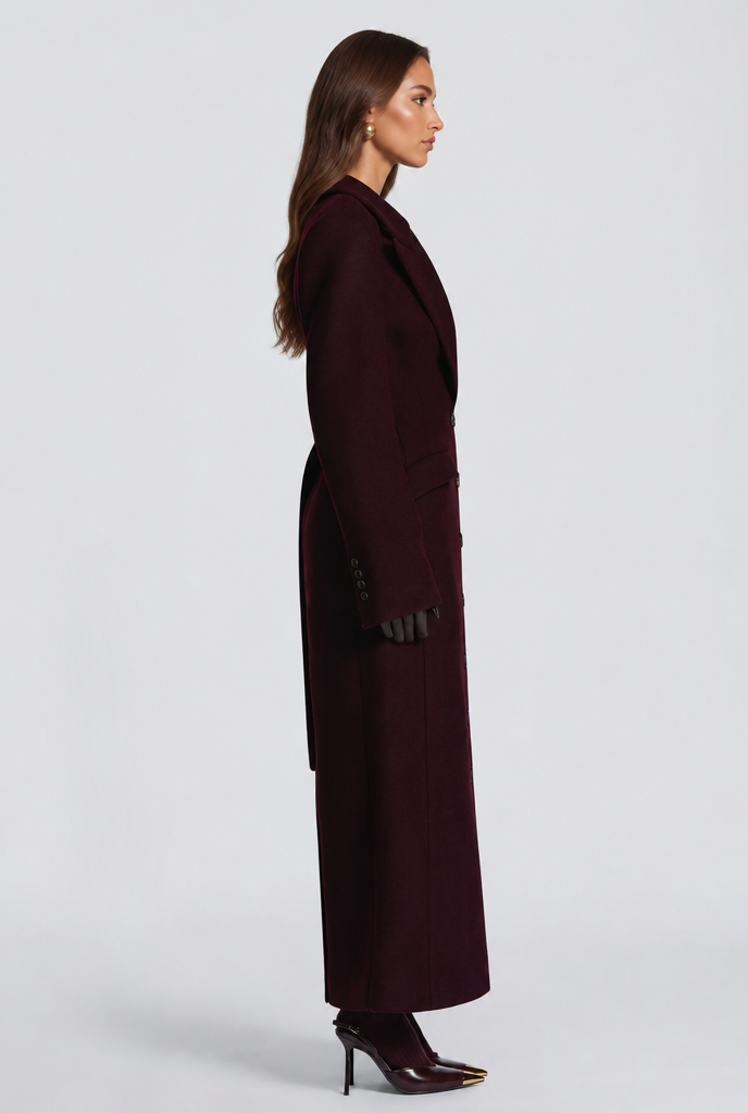 Genevieve | Tailored Longline Wool Coat