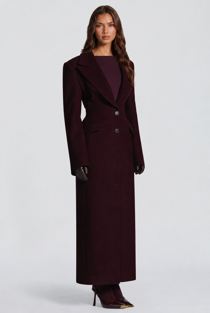 Genevieve | Tailored Longline Wool Coat