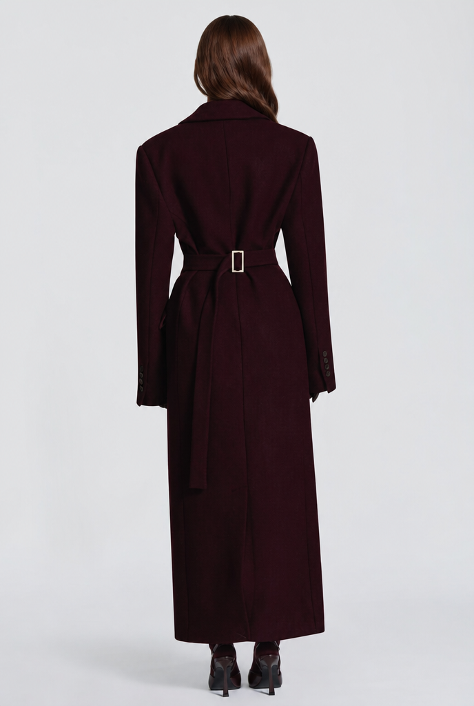 Genevieve | Tailored Longline Wool Coat