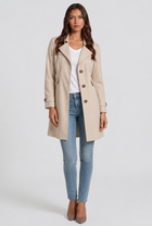 Arden | Cotton Buttoned Trench Coat
