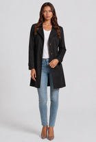 Arden | Cotton Buttoned Trench Coat