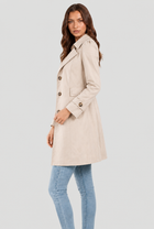 Arden | Cotton Buttoned Trench Coat