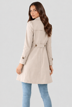 Arden | Cotton Buttoned Trench Coat