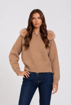 Esme | Knit Fur Hooded Coat