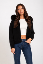 Esme | Knit Fur Hooded Coat