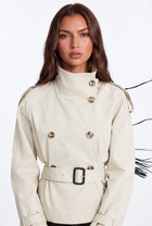 Annelise | Belted Double Breasted Trench Jacket