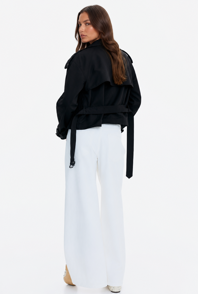 Annelise | Belted Double Breasted Trench Jacket